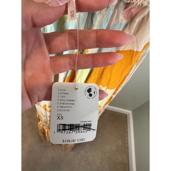 NWT Free People Cote D Azur Maxi Dress Ivory -XS - Picture 8 of 10